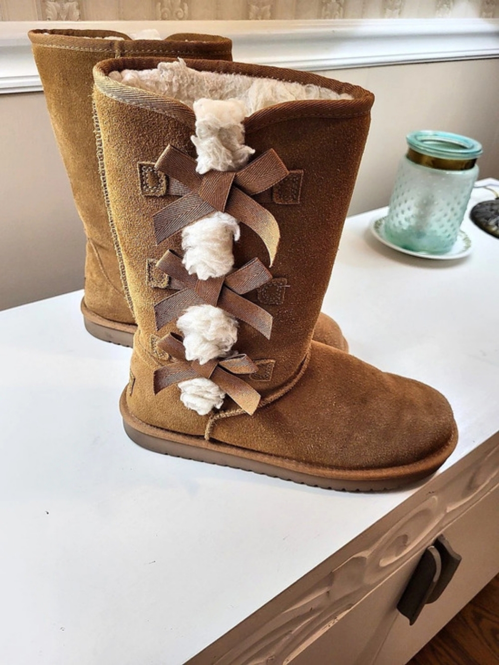 Koolaburra by UGG tall bow boots Brown US 8